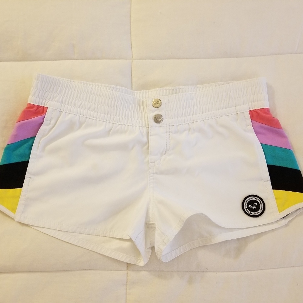 Small white Roxy swim shorts